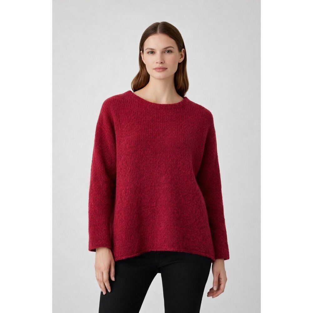 Velvet by Graham & Spencer Berry Red Alpaca Blend Sweater Women's Size Medium